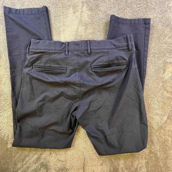 J Crew Tech Pant Mens 32x32 Navy Performance Slim Fit 484 Stretch Casual Pants - Picture 10 of 10